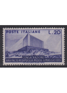 1951 Consacrazione dell'Ara Pacis a Redipuglia Medea Perfetto non Linguellato 1 Val Sassone 656
